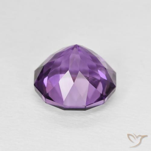 Amethyst Gemstone in 8.5 mm (calibrated) Size for Sale, Amethyst Stone in Medium Light Purplish-Violet Color