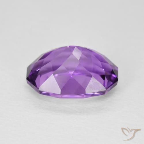 Amethyst Gemstone in 11.2 x 8.6 mm Size for Sale, Amethyst Stone in Medium Violet-Pink Color