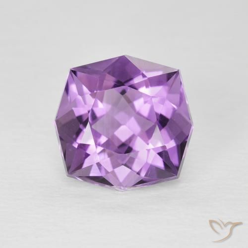 3.07 ct Violet Amethyst Gemstone, Amethyst Gem in Fancy Cut Shape for Sale.