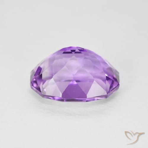 Amethyst Gemstone in 10.8 x 8.2 mm Size for Sale, Amethyst Stone in Medium Violet-Pink Color