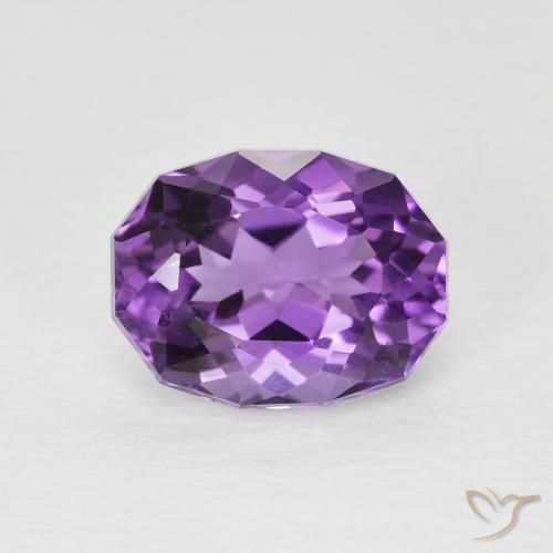 2.96ct Natural Medium Violet Amethyst, Oval, VS