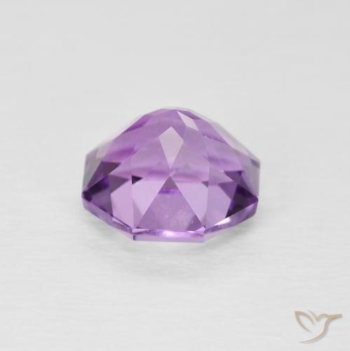Amethyst Gemstone in 7 x 7 mm (calibrated) Size for Sale, Amethyst Stone in Medium Pink Violet Color