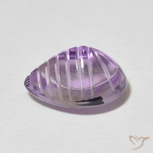 Amethyst Gemstone in 13.4 x 9.7 mm Size for Sale, Amethyst Stone in Intense Violet Color