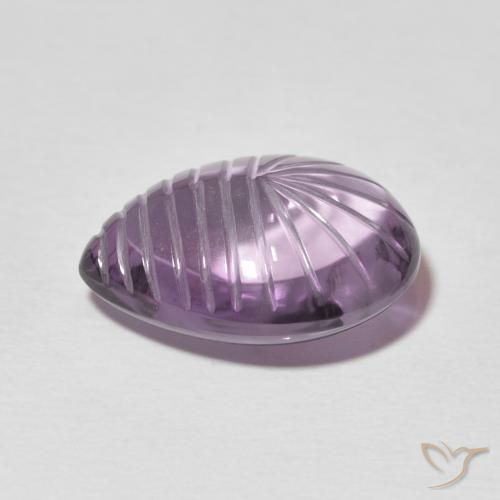 Amethyst Gemstone in 18 x 13 mm (calibrated) Size for Sale, Amethyst Stone in Grayish Violet Color