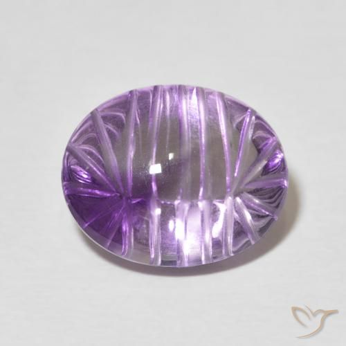 6.74ct Natural Purplish Violet Amethyst, Oval, Transparent