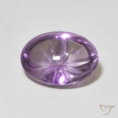 6.05ct Natural Purplish Violet Amethyst, Oval, Transparent