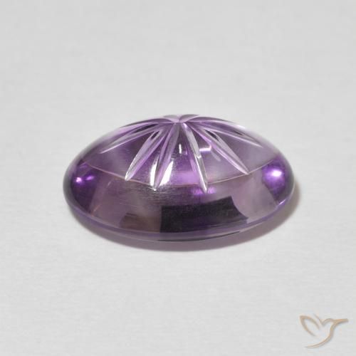 Amethyst Gemstone in 14.8 x 10.6 mm Size for Sale, Amethyst Stone in Purplish Violet Color