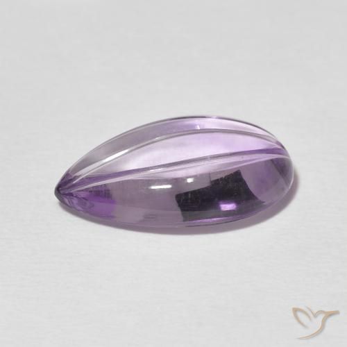 Amethyst Gemstone in 15.9 x 9.5 mm Size for Sale, Amethyst Stone in Light Pinkish Violet Color