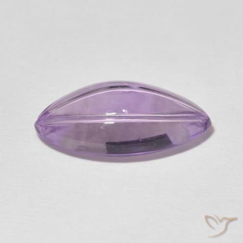 Amethyst Gemstone in 17.1 x 9.1 mm Size for Sale, Amethyst Stone in Light Violet Color
