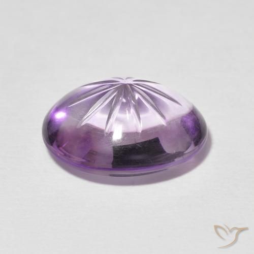 Amethyst Gemstone in 14.8 x 12.2 mm Size for Sale, Amethyst Stone in Light Violet Color