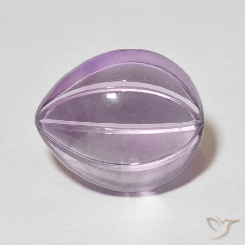 7.65ct Natural Light Violet Amethyst, Pear Shape, Transparent