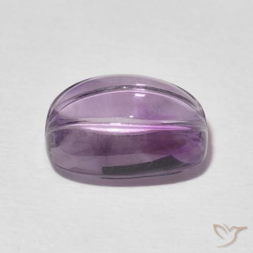 Amethyst Gemstone in 12.2 x 9 mm Size for Sale, Amethyst Stone in Medium Pink Violet Color