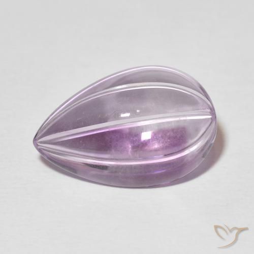 7.63ct Natural Pinkish Violet Amethyst, Pear Shape, Transparent