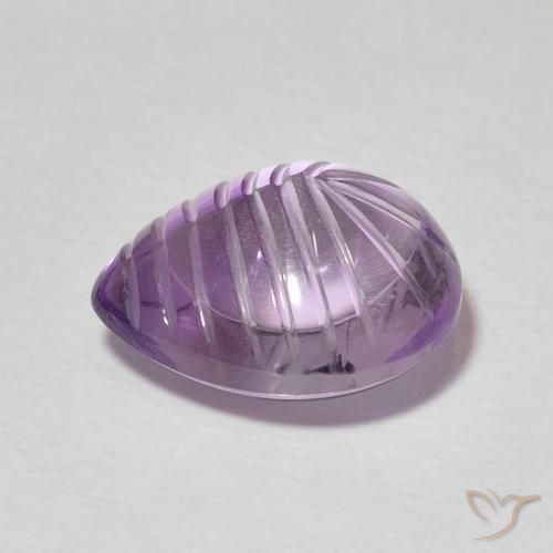 Amethyst Gemstone in 13.4 x 11.5 mm Size for Sale, Amethyst Stone in Medium Violet Color