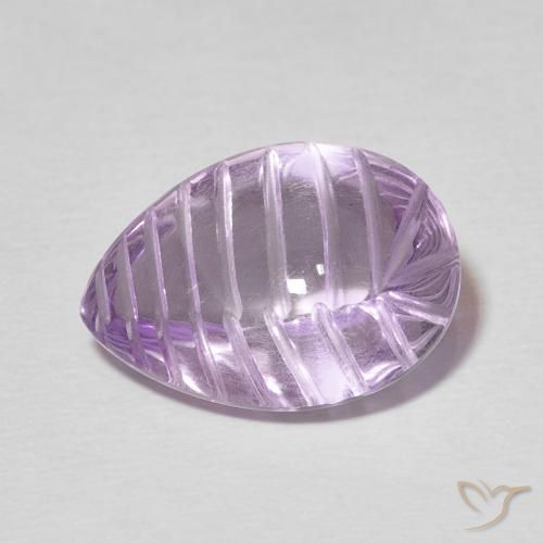 7.26ct Natural Sangria Violet Amethyst, Pear Shape, Transparent
