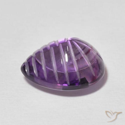 Amethyst Gemstone in 13 x 11 mm (calibrated) Size for Sale, Amethyst Stone in Intense Violet Color