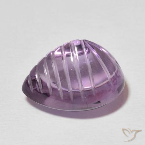 Amethyst Gemstone in 13.7 x 10.8 mm Size for Sale, Amethyst Stone in Medium Dark-Violet Color