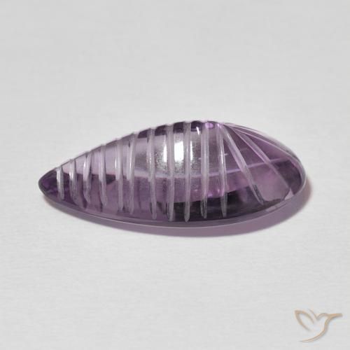 Amethyst Gemstone in 20.8 x 10.9 mm Size for Sale, Amethyst Stone in Medium Violet Color