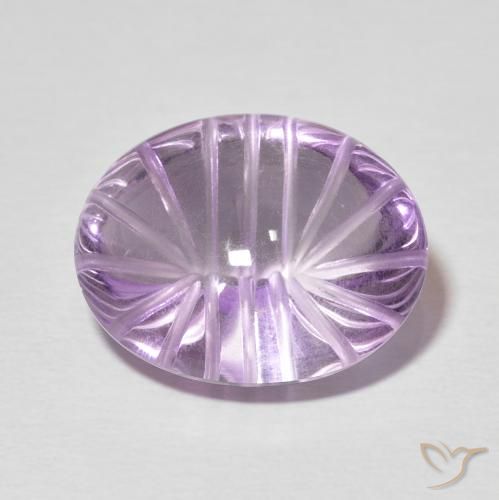 11.16ct Natural Medium Pink Violet Amethyst, Oval, Transparent
