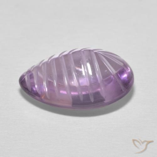 Amethyst Gemstone in 13.7 x 9.7 mm Size for Sale, Amethyst Stone in Light-Medium Violet Color