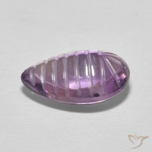 Amethyst Gemstone in 14.2 x 9.7 mm Size for Sale, Amethyst Stone in Medium Light Purplish-Violet Color