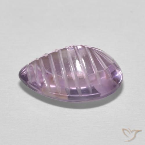 Amethyst Gemstone in 14 x 10 mm (calibrated) Size for Sale, Amethyst Stone in Medium Light Purplish-Violet Color