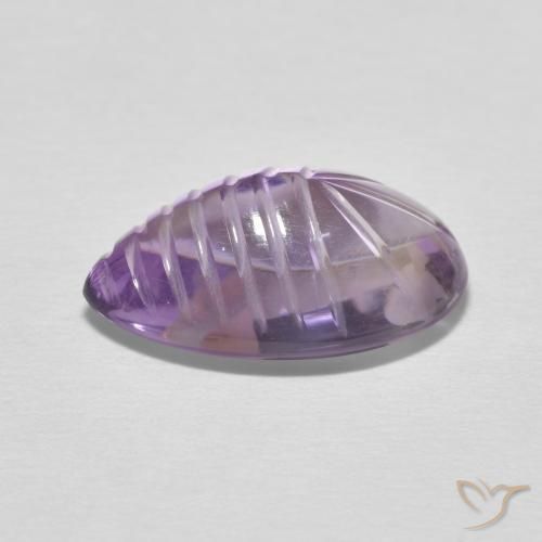 Amethyst Gemstone in 16 x 10 mm Size for Sale, Amethyst Stone in Medium Light Purplish-Violet Color