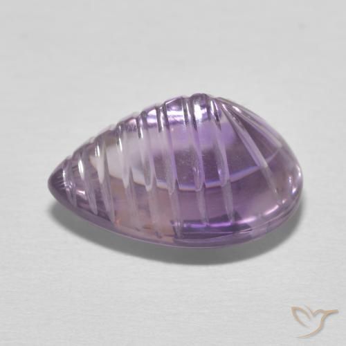 Amethyst Gemstone in 13.6 x 10 mm Size for Sale, Amethyst Stone in Medium Violet-Pink Color