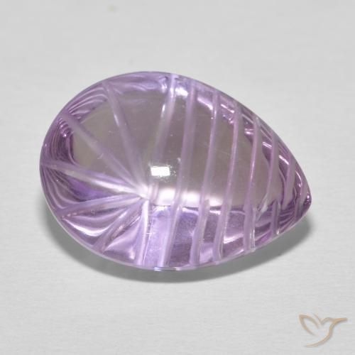 9.08ct Natural Pinkish Violet Amethyst, Pear Shape, Transparent