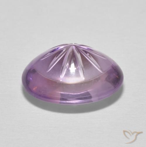 Amethyst Gemstone in 13.6 x 11 mm Size for Sale, Amethyst Stone in Orchid Color