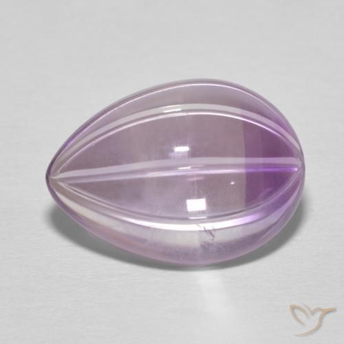 6.03ct Natural Iris Violet Amethyst, Pear Shape, Transparent