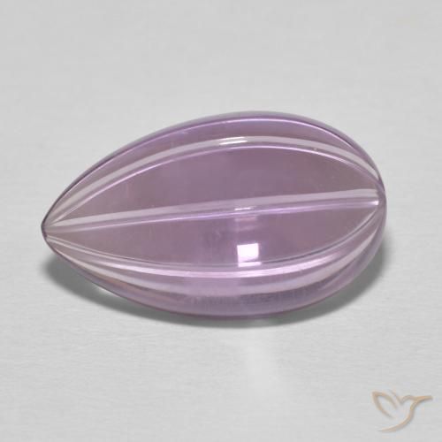 6.08ct Natural Sangria Violet Amethyst, Pear Shape, Transparent
