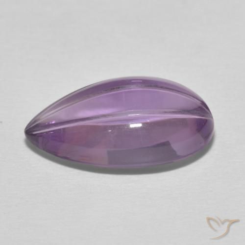 Amethyst Gemstone in 16.4 x 9.8 mm Size for Sale, Amethyst Stone in Sangria Violet Color