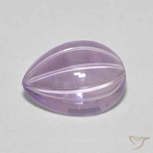 4.82ct Natural Pinkish Violet Amethyst, Pear Shape, Transparent