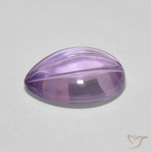 Amethyst Gemstone in 13.8 x 10.5 mm Size for Sale, Amethyst Stone in Pinkish Violet Color