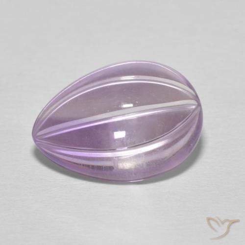 5.09ct Natural Iris Violet Amethyst, Pear Shape, Transparent