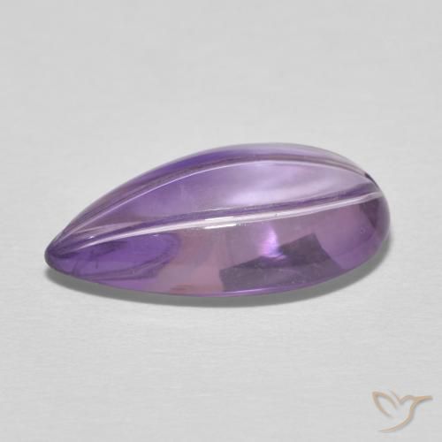 Amethyst Gemstone in 17.8 x 9.7 mm Size for Sale, Amethyst Stone in Iris Violet Color