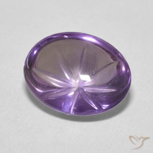 3.60ct Natural Deep Violet Amethyst, Oval, Transparent