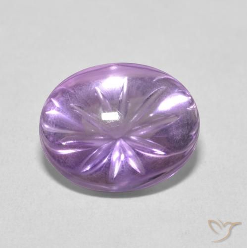 5.02ct Natural Pinkish Violet Amethyst, Oval, Transparent