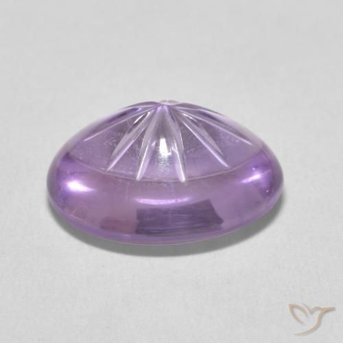 Amethyst Gemstone in 13.5 x 10.4 mm Size for Sale, Amethyst Stone in Medium Light Purplish-Violet Color