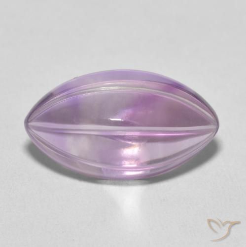 7.31ct Natural Medium Violet Amethyst, Marquise, Transparent