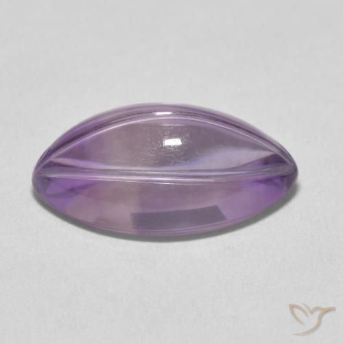 Amethyst Gemstone in 17.2 x 9.8 mm Size for Sale, Amethyst Stone in Medium Violet Color