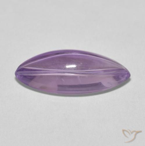 Amethyst Gemstone in 19.3 x 8.7 mm Size for Sale, Amethyst Stone in Medium Pink Violet Color