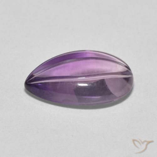 Amethyst Gemstone in 14.1 x 9.4 mm Size for Sale, Amethyst Stone in Light Grayish Pink-Violet Color