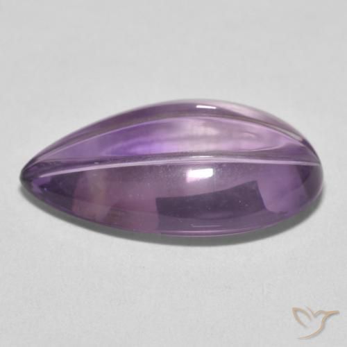 Amethyst Gemstone in 20.1 x 11.9 mm Size for Sale, Amethyst Stone in Light Violet Color