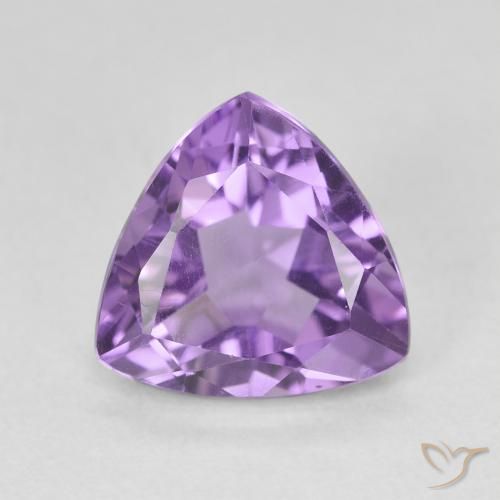 3.00ct Natural Medium Violet Amethyst, Trillion, VS