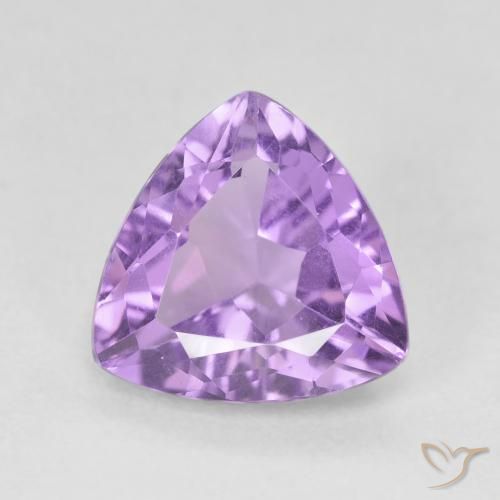 2.80ct Natural Medium Violet Amethyst, Trillion, VS