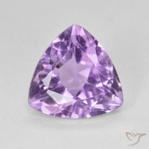 2.88ct Natural Medium Violet Amethyst, Trillion, VS