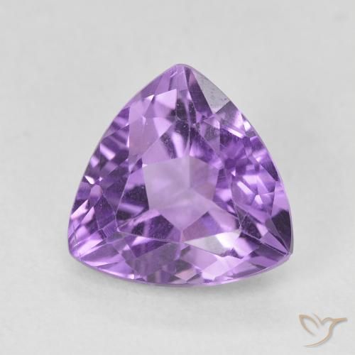 2.93ct Natural Medium Violet Amethyst, Trillion, VS
