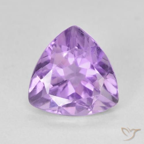 3.13ct Natural Medium Violet Amethyst, Trillion, VS